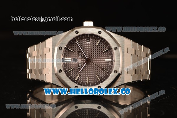 Audemars Piguet Royal Oak 41mm Clone AP 3120 All Steel Grey Dial 15400ST.OO.1220ST.04 - Click Image to Close